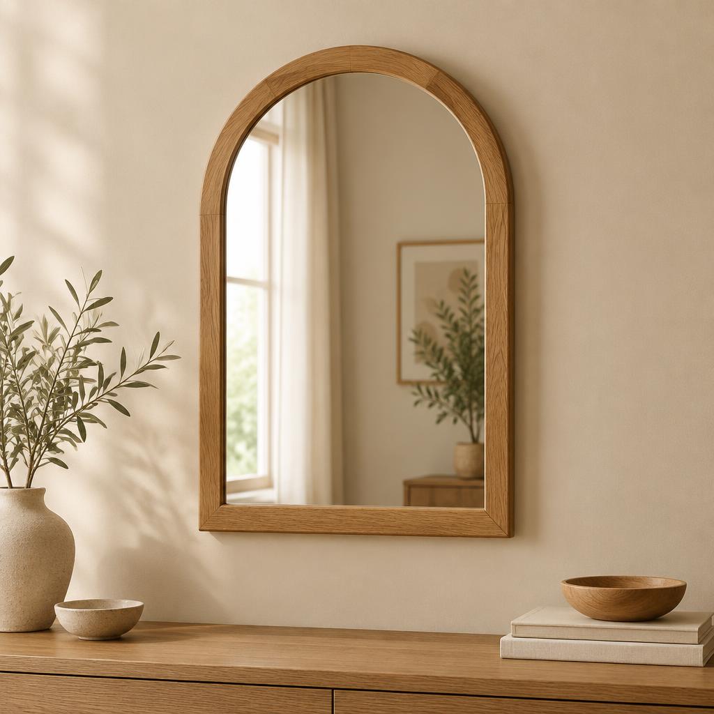 Miroir Arche chêne