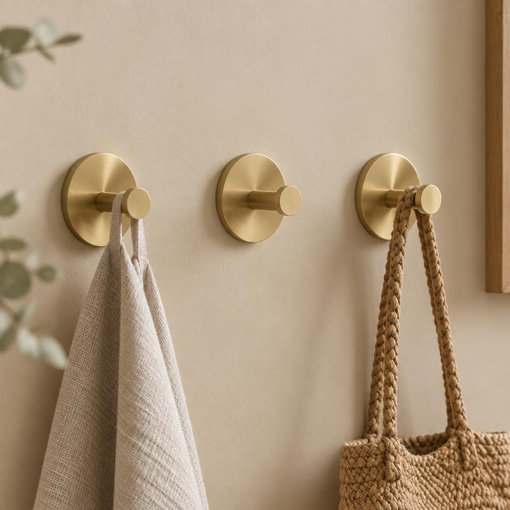 Patères Laiton (×3)