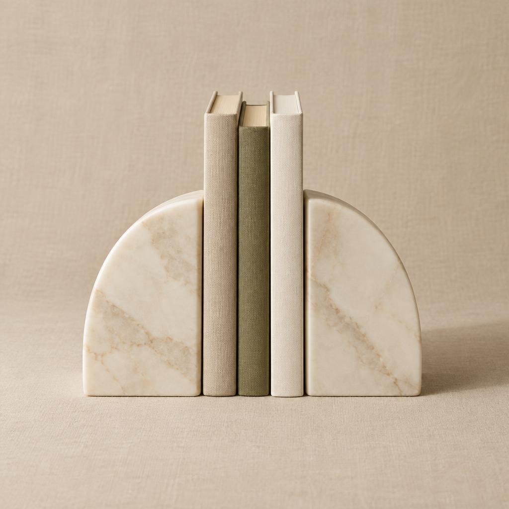 Serre-livres Marbre